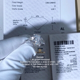 EM246 - Nhẫn cầu hôn, radiant & heart cut - Lucy Jewelry