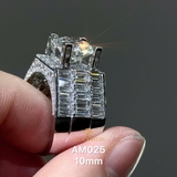 AM025 - Nhẫn nam, round cut, 10mm - Lucy Jewelry