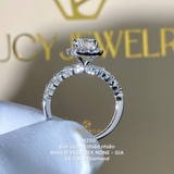 EM250 - Nhẫn cầu hôn, round cut, 6.0mm - Lucy Jewelry