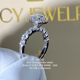 EM250 - Nhẫn cầu hôn, round cut, 6.0mm - Lucy Jewelry
