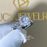 EM250 - Nhẫn cầu hôn, round cut, 6.0mm - Lucy Jewelry