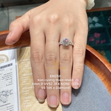 EM250 - Nhẫn cầu hôn, round cut, 6.0mm - Lucy Jewelry