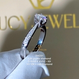 EM251 - Nhẫn cầu hôn, round cut, 5.4mm - Lucy Jewelry