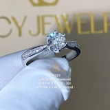 EM251 - Nhẫn cầu hôn, round cut, 5.4mm - Lucy Jewelry