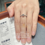 EM251 - Nhẫn cầu hôn, round cut, 5.4mm - Lucy Jewelry