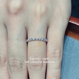 EM252 - Nhẫn full đá 2.0mm, nhẫn nữ thiết kế - Lucy Jewelry