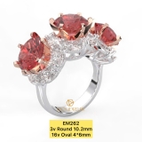 EM262 - Nhẫn nữ, round cut, 10.2mm - Lucy Jewelry