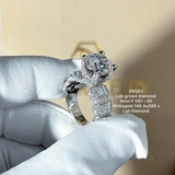 EM263 - Nhẫn cầu hôn, round cut, 9.0mm - Lucy Jewelry