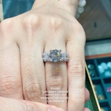 EM263 - Nhẫn cầu hôn, round cut, 9.0mm - Lucy Jewelry