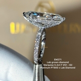 EM271 - Nhẫn cầu hôn, marquise cut, 5.2 carat - Lucy Jewelry
