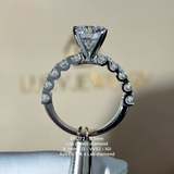 EM272 - Nhẫn cầu hôn, round cut, 8.1mm - Lucy Jewelry