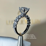 EM272 - Nhẫn cầu hôn, round cut, 8.1mm - Lucy Jewelry