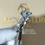 EM272 - Nhẫn cầu hôn, round cut, 8.1mm - Lucy Jewelry