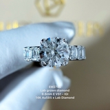 EM274B - Nhẫn cầu hôn, round cut, 8.6mm - Lucy Jewelry