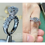 EM274B - Nhẫn cầu hôn, round cut, 8.6mm - Lucy Jewelry