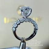 EM274B - Nhẫn cầu hôn, round cut, 8.6mm - Lucy Jewelry