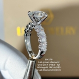 EM276 - Nhẫn cầu hôn, oval cut, 2.0 carat - Lucy Jewelry