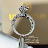 EM276 - Nhẫn cầu hôn, oval cut, 2.0 carat - Lucy Jewelry