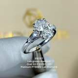 EM287 - Nhẫn cầu hôn, oval cut, 1.5 carat - Lucy Jewelry