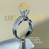 EM289 - Nhẫn cầu hôn, round cut, 6.8mm - Lucy Jewelry