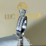 EM289 - Nhẫn cầu hôn, round cut, 6.8mm - Lucy Jewelry