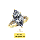 EM295 - Nhẫn cầu hôn, marquise cut, 3.02 carat - Lucy Jewelry
