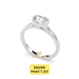 EM296 - Nhẫn cầu hôn, heart cut, 1.3 carat - Lucy Jewelry