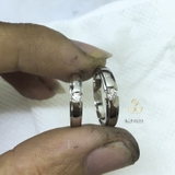 NCPT033 Nhẫn cưới bạch kim cao cấp Platinum 90% PT900 - Lucy Jewelry