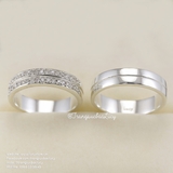 Nhẫn đôi nhẫn cặp bạc Lucy - ND034