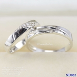 Nhẫn đôi nhẫn cặp bạc Lucy -  ND062