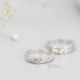 Nhẫn đôi nhẫn cặp bạc Lucy - ND045