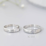 Nhẫn đôi nhẫn cặp bạc Lucy  - ND050