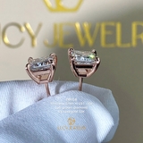 EB058 - Khuyên tai, 6.0mm, princess cut - Lucy Jewelry