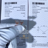 EB058 - Khuyên tai, 6.0mm, princess cut - Lucy Jewelry