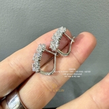 EB059 - Khuyên tai thiết kế, 4.5mm, round cut  - Lucy Jewelry