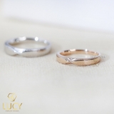 HAPPY066 Nhẫn cưới thiết kế, nhẫn cưới cao cấp, nhẫn cưới kim cương - Lucy Jewelry
