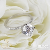 EM072 Nhẫn nữ vàng, nhẫn ổ kim cương 8mm, 8.1mm, nhẫn nữ thiết kế, nhẫn cầu hôn, nhẫn đính hôn - Lucy Jewelry