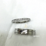 NCPT077 Nhẫn cưới bạch kim cao cấp Platinum 90% PT900 - Lucy Jewelry
