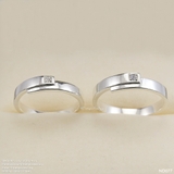 Nhẫn đôi nhẫn cặp bạc Lucy  - ND077