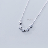 DC774 DÂY CHUYỀN DẢI NỤ ĐÁ BẠC Ý