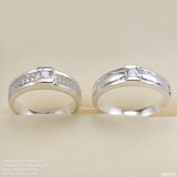 Nhẫn đôi nhẫn cặp bạc Lucy  - ND078