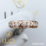 HAPPY085 Nhẫn Unisex full đá 3mm - Lucy Jewelry