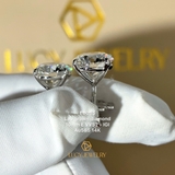 EB085 - Khuyên tai thiết kế, round cut, 10mm - Lucy Jewelry