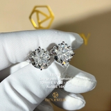 EB085 - Khuyên tai thiết kế, round cut, 10mm - Lucy Jewelry