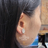 EB085 - Khuyên tai thiết kế, round cut, 10mm - Lucy Jewelry