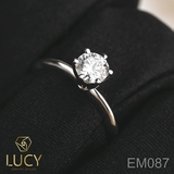 EM087 Nhẫn cầu hôn, nhẫn đính hôn, nhẫn kim cương 5.4mm 5.5mm, nhẫn nữ thiết kế đẹp - Lucy Jewelry