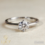 EM089 Nhẫn cầu hôn, nhẫn đính hôn, nhẫn kim cương 5mm, nhẫn nữ thiết kế đẹp - Lucy Jewelry