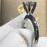 EM091 Nhẫn cầu hôn, nhẫn đính hôn, nhẫn kim cương 6.3mm 6.5mm, nhẫn nữ thiết kế đẹp - Lucy Jewelry