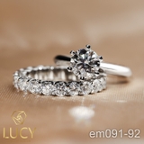 EM091-092 Set nhẫn nữ, nhẫn bộ cho cô dâu - Lucy Jewelry
