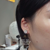 EB094 - Khuyên tai thiết kế, round cut, 11mm - Lucy Jewelry